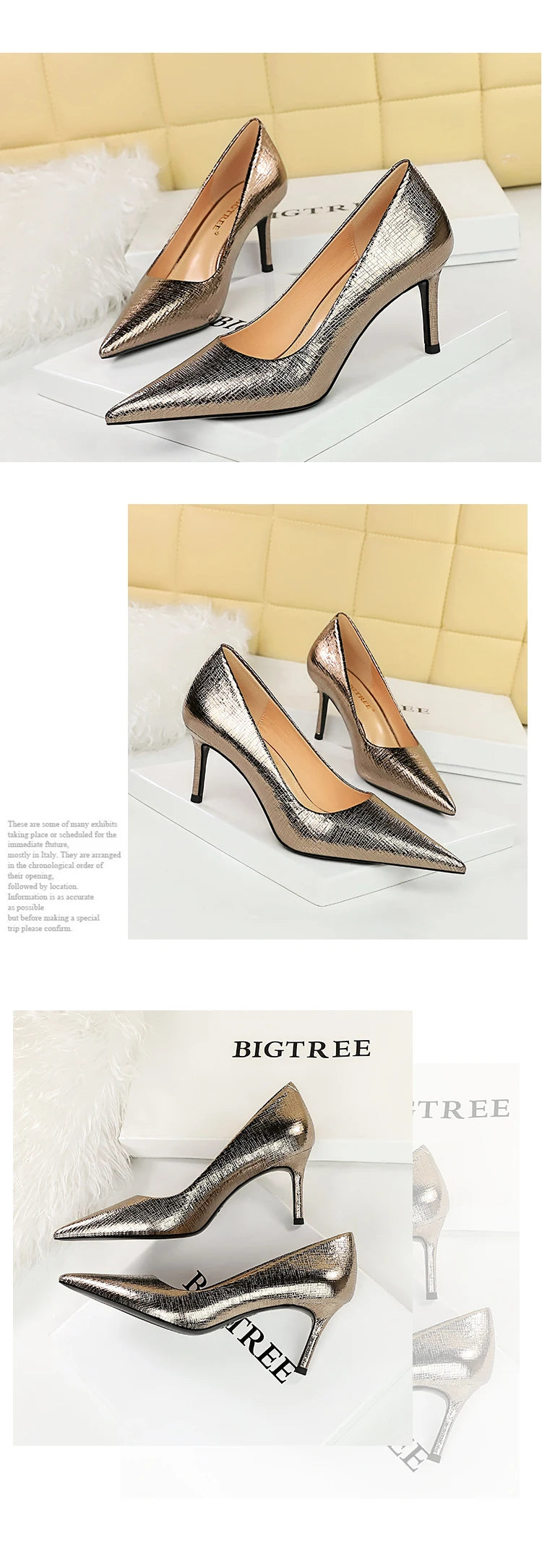 BIGTREE Shoes Retro High Heels High-quality Women Pumps Large Size 43 Stilettos Fashion Party Shoes Women Heels Wedding Shoes
