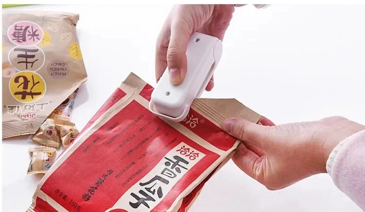 Portable Heat Bag Sealing Machine Package Sealer Bags Plastic Food Bag Closure  Food Packaging Heat Sealer Kitchen Gadget
