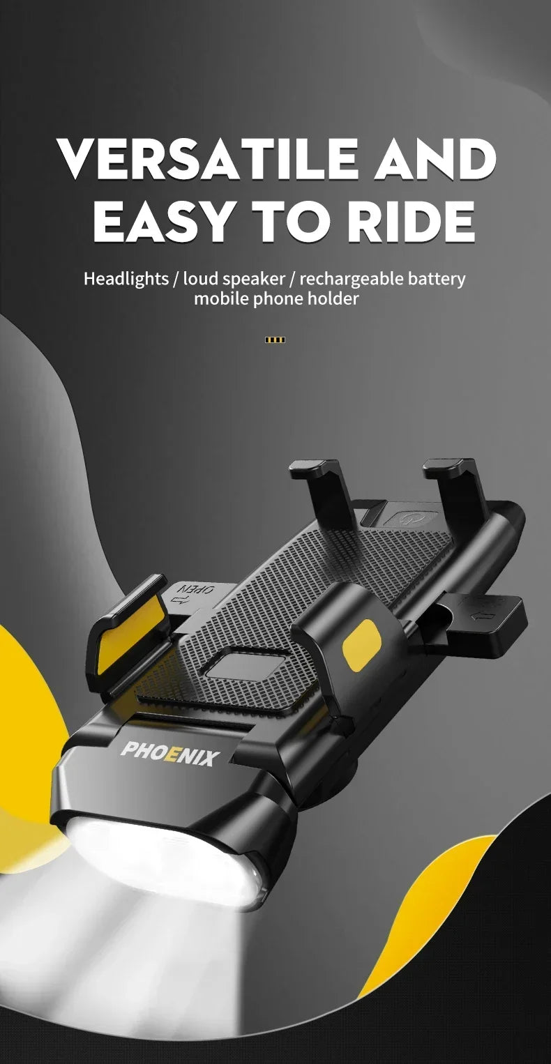 4-in-1 LED Bicycle Light 3000mAh Bike Headlamp Power Bank 400Lumen Handlebar Rechargeable Front Lamp MTB Road Cycling Flashlight
