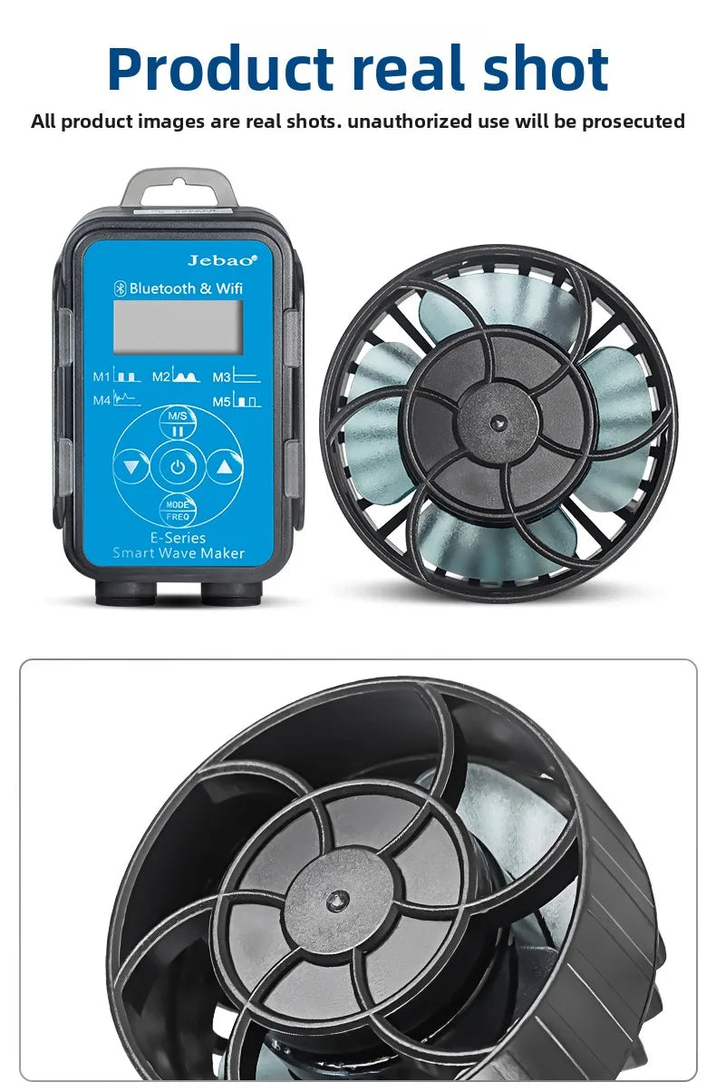 Jebao jecod fish tank wave pump ELW coral cylinder aquarium intelligent WIFI wave pump oxygen-enhancing bottom blower