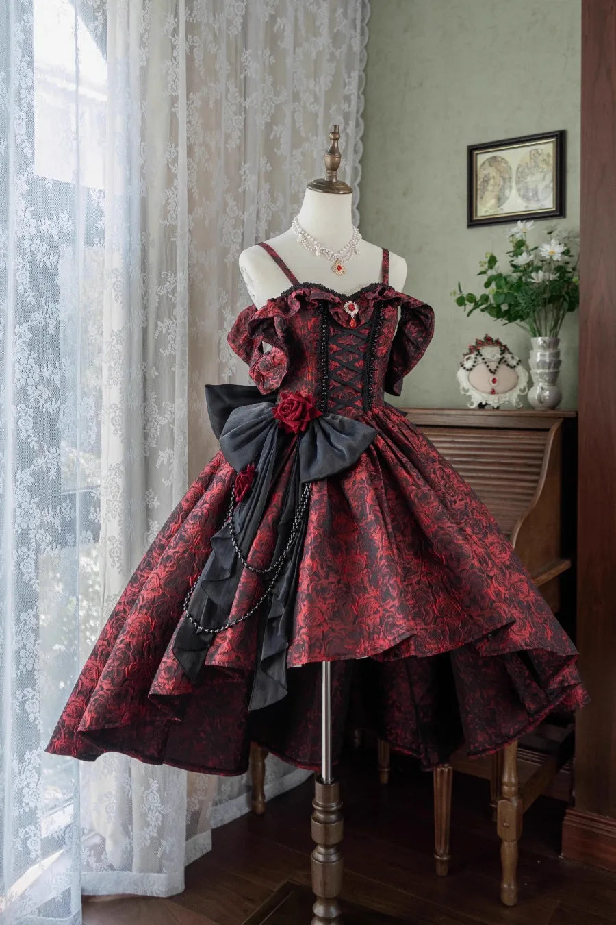 Coalfell New Lolita Princess Dress Elegant Party Gown Luxury Lolita Ball Gown Flower Wedding Dress