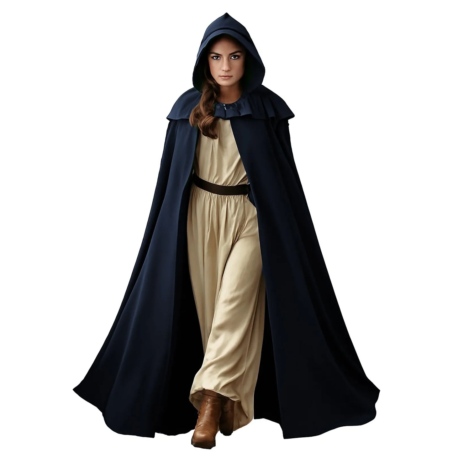 Halloween Hooded Capes For Adult Long Cloaks Cosplay Costumes Witch Red Black Purple Green Grim Reaper Cape For Women Men