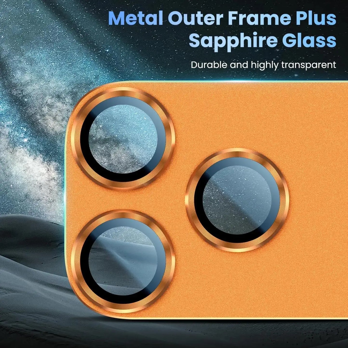 For IPhone 17 Pro Max Camera Lens Protector [Strong Adsorption][Case-Friendly] Metal Tempered Glass Ziai Camera Screen Cover