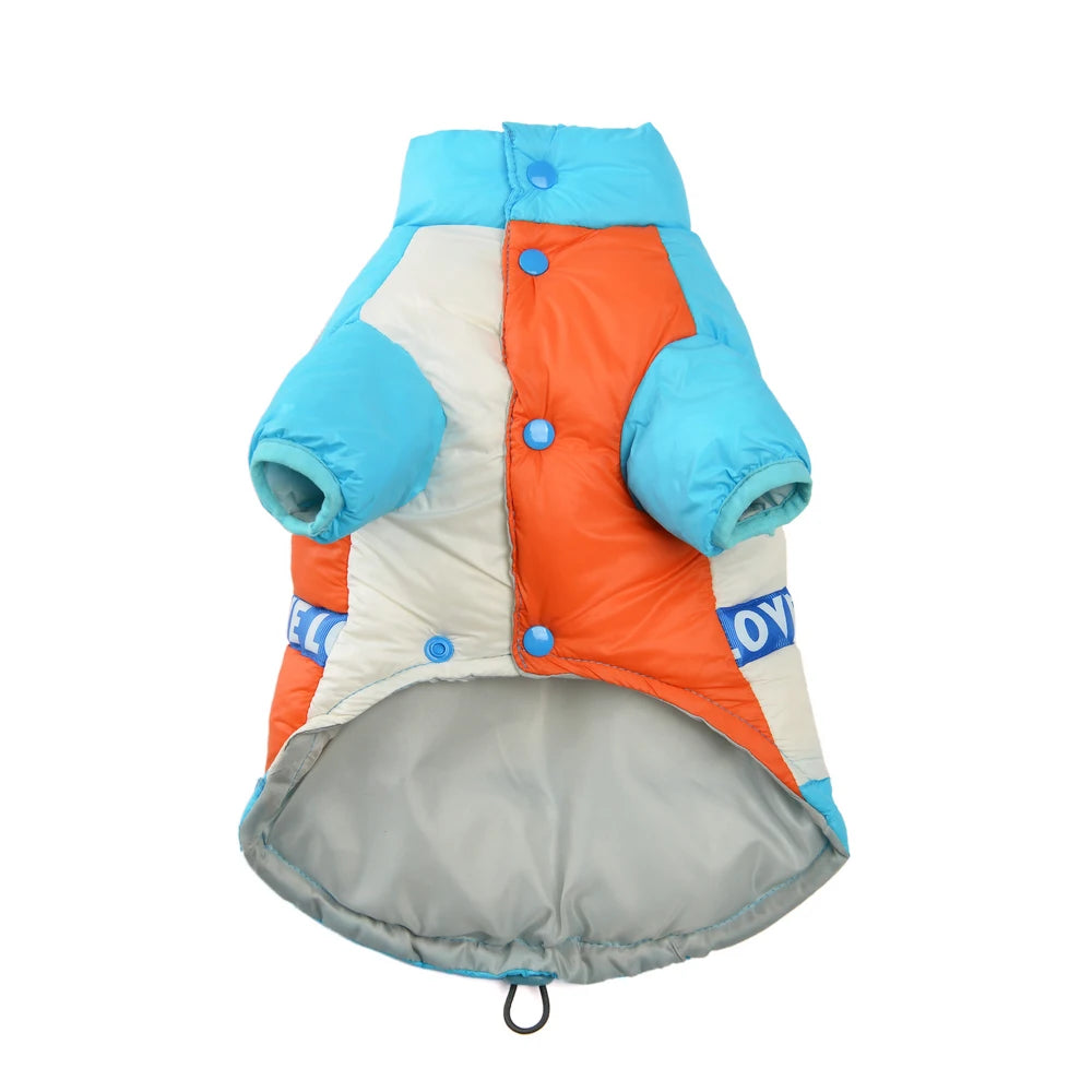 Waterproof Pet Dog Jacket Coat For Small Medium Dogs Cats Winter Windproof Puppy Clothes with Leash Hole Chihuahua Pug Costume