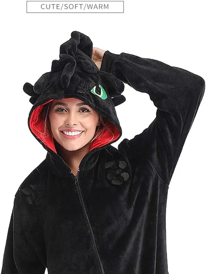 How to train your dragon Toothless Anime Cosplay Costumes Animal Kigurumi Cartoon Onesies Pajamas For Christmas Halloween Party