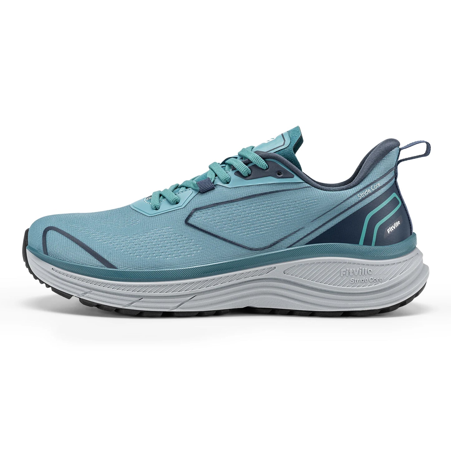 Fittington Walking Shoes For Men Extra Wide Cushioned Running Shoes Tennis Soft Shoes Arch Support for Plantar Fasciitis Relief