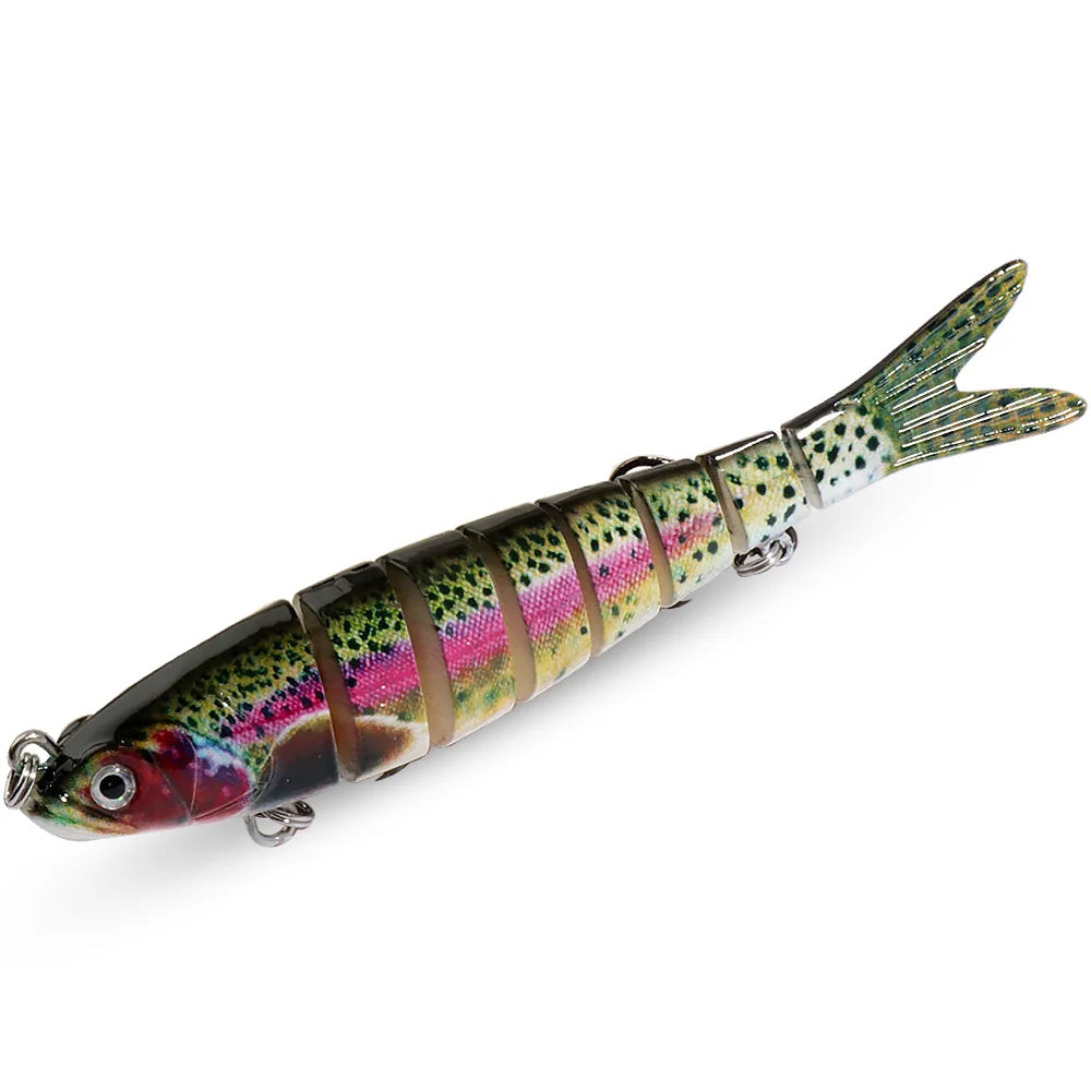 Swimbait 11g 16g 27g Joint Bait Slow Sinking Bionic Fish Swimming Pesca Bass Treble Hook Carp Fishing Tackle 8 Segment Hard Lure