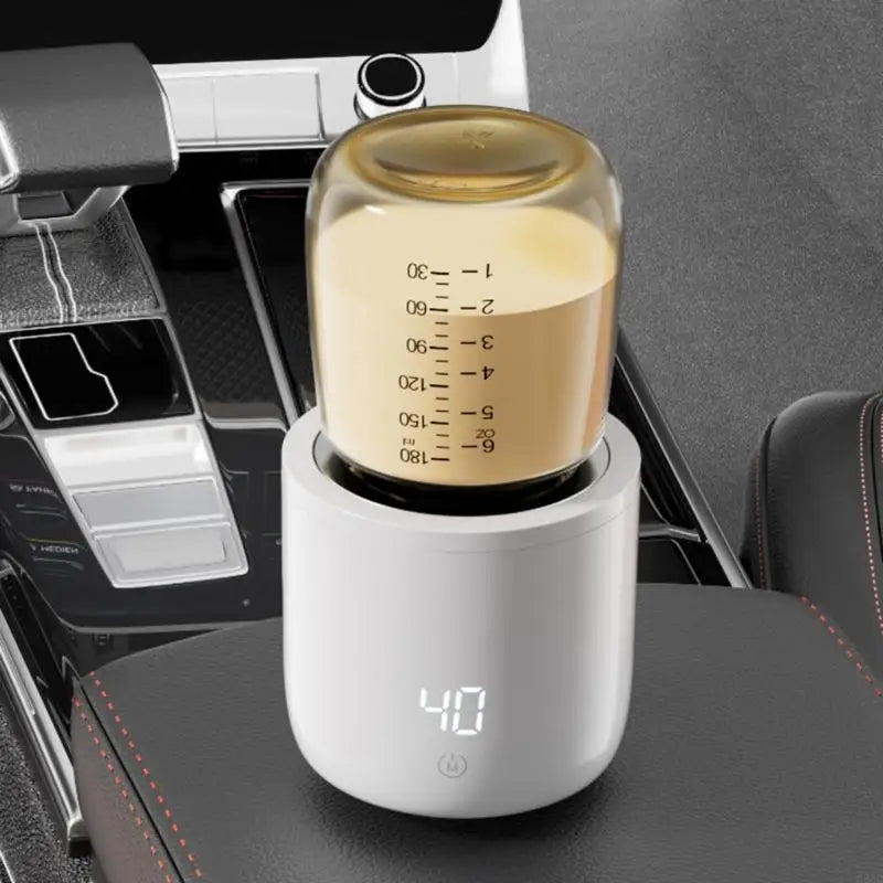 G2AD Portable Baby Bottle Warmer with Quick Heating and Digital Temperature Control 4-Gear Adjust for Home and Travel Use