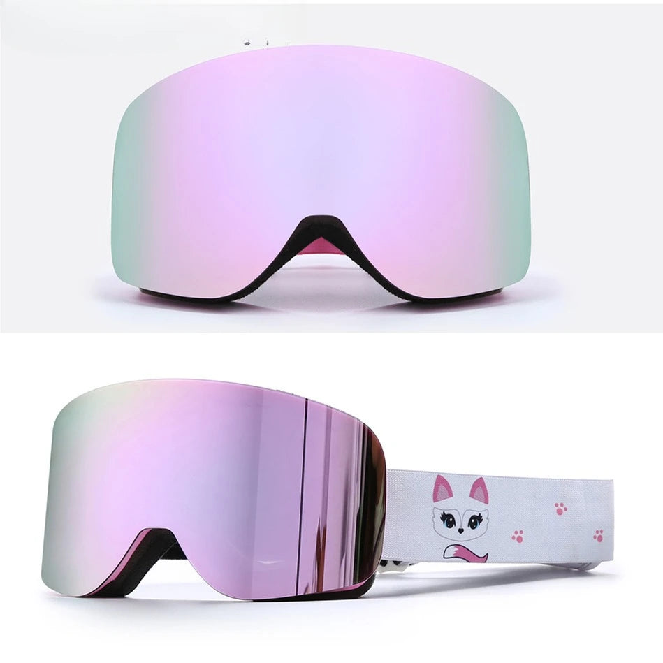 Double Layer UV400 Ski Goggles Anti-Fog Anti-UV UV400 REVO TPU Glasses Eyewear for Adult Skiing Outdoor Sports Snowboard Winter