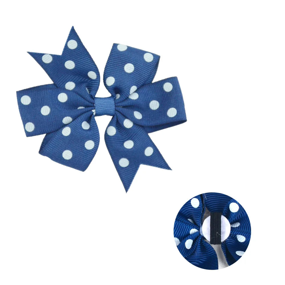 50/100pcs Dot Pet Accessories Dog Collar Bow Tie Slideable Dog Bow Ties Solid DIY Dog Collar Accessories Small Dogs Cat Bowties