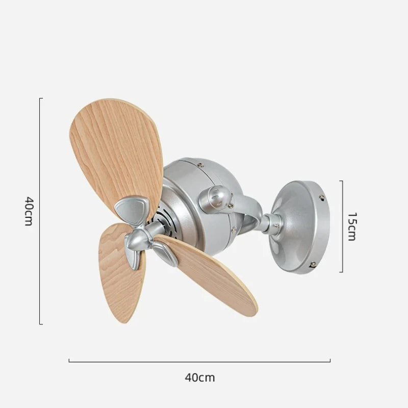 Creative Shaking Head Ceiling Fan 16 Inch Mini Living Room Bar Balcony Corridor Ceiling Wall Dual Purpose Fan Wall Mounted Fans