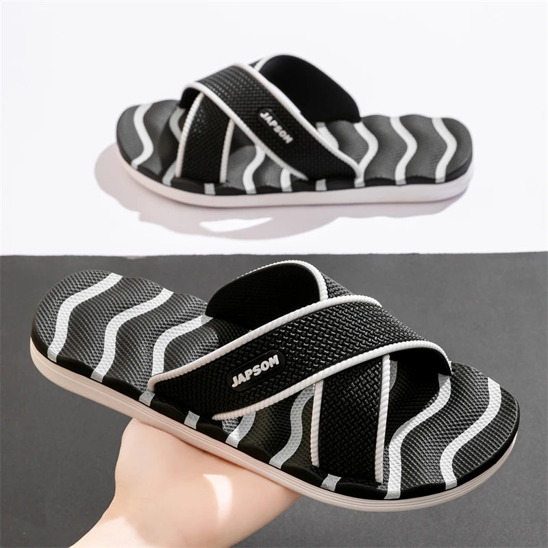 Couple Style Men's and Women's New Summer Beach Shoes Lightweight Flip-Flops Non-Slip Large Size Slippers Thick-Soled Anti-Odor