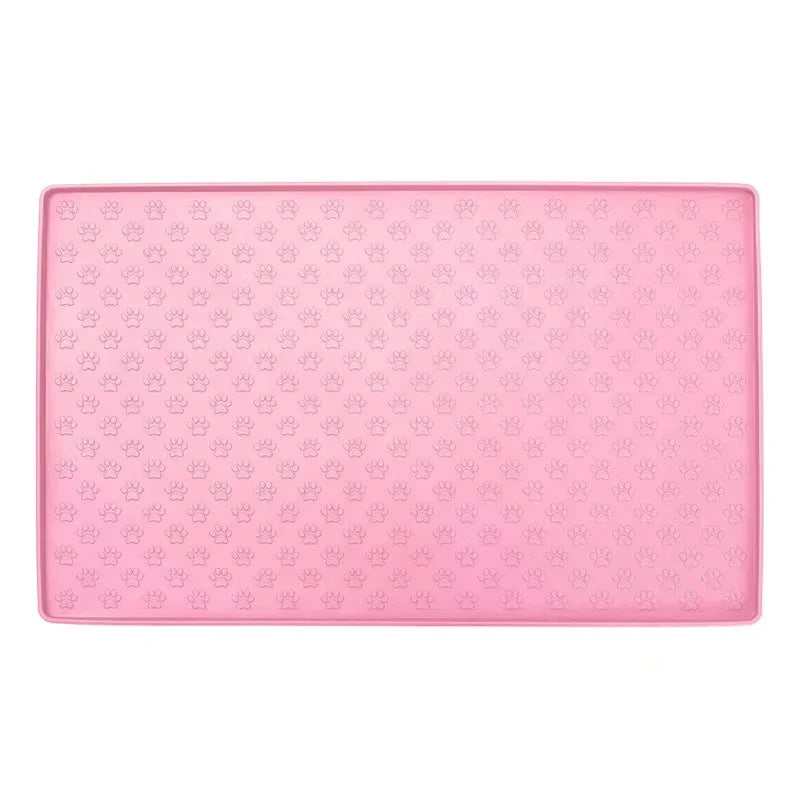 Pet Placemat Cat Dog Drinking Feeding Placemat Feeder Mats Cat Feed Mat Dog Food bowl Mat Silicone Waterproof Pet Bowl Pad 2025