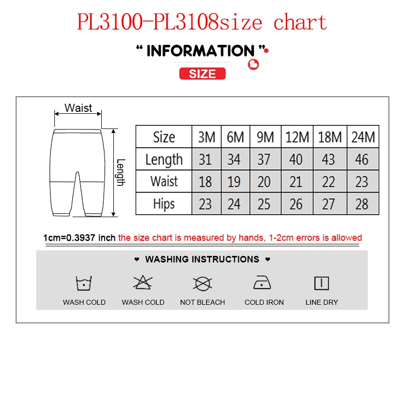 Solid Color 100%cotton Newborn Baby Pants 3/4Pieces Baby Girl Trousers 0-24M Soft Cartoon Print Baby Boy Pants Accessories