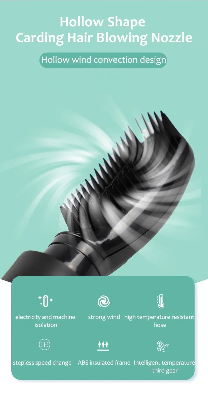 Dogs Hair Dryer Cat Grooming Water Blower Motor Warm Wind Adjustable Blow-Dryer Professional Warm Wind Secador Hot Wind Heater