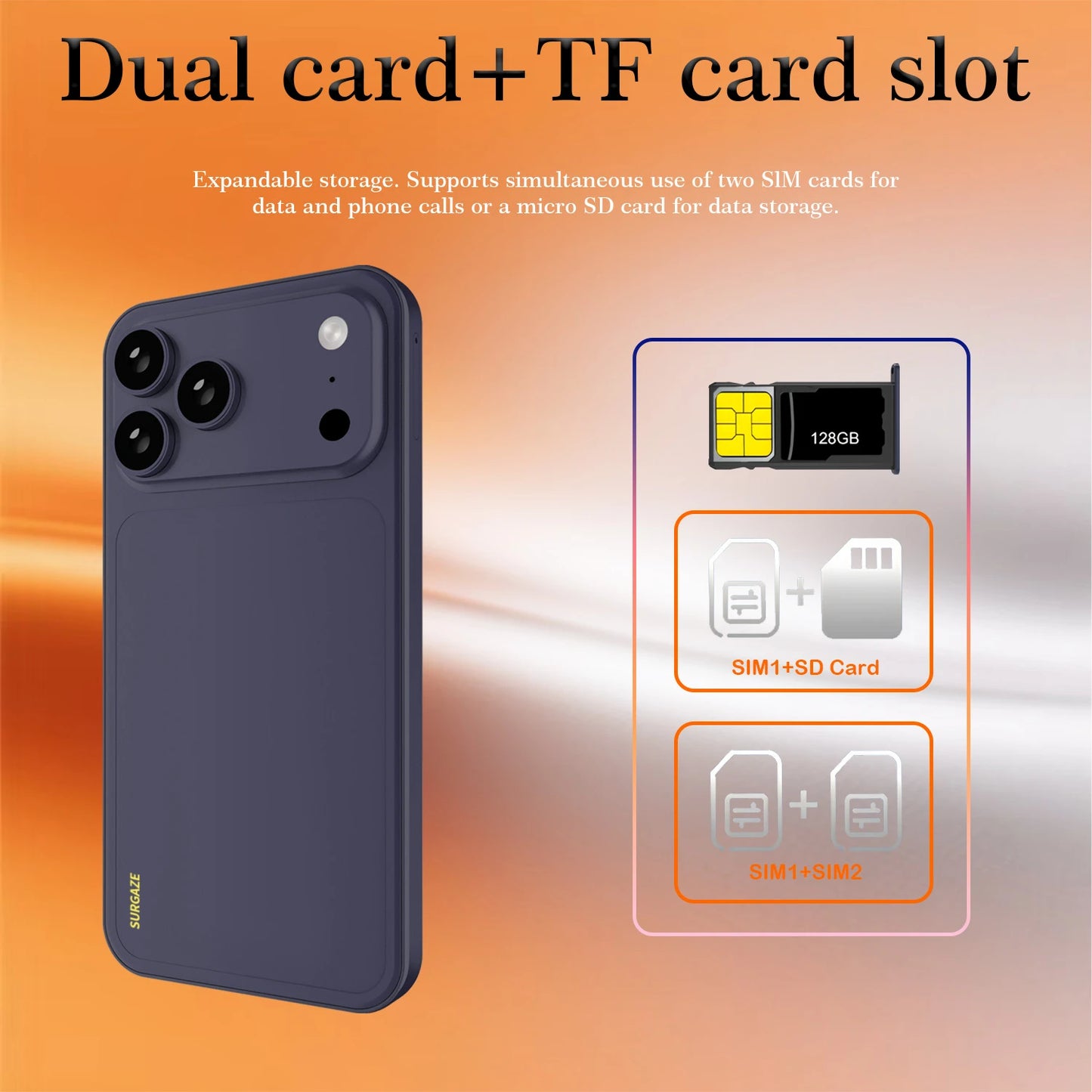 SURGAZE 2026 Global Version i17 Pro Max Smartphone 3200mAh Battery 5.3Inch Phone 5G Network Mobile Phone Arrival