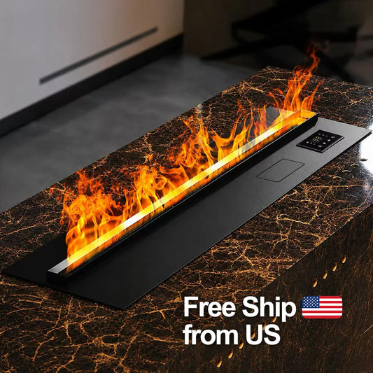 3D Atomized Fireplace With Colorful Steam Flame Ecological Decorative Customized Mist Indoor Electric Water Vapor Fireplace