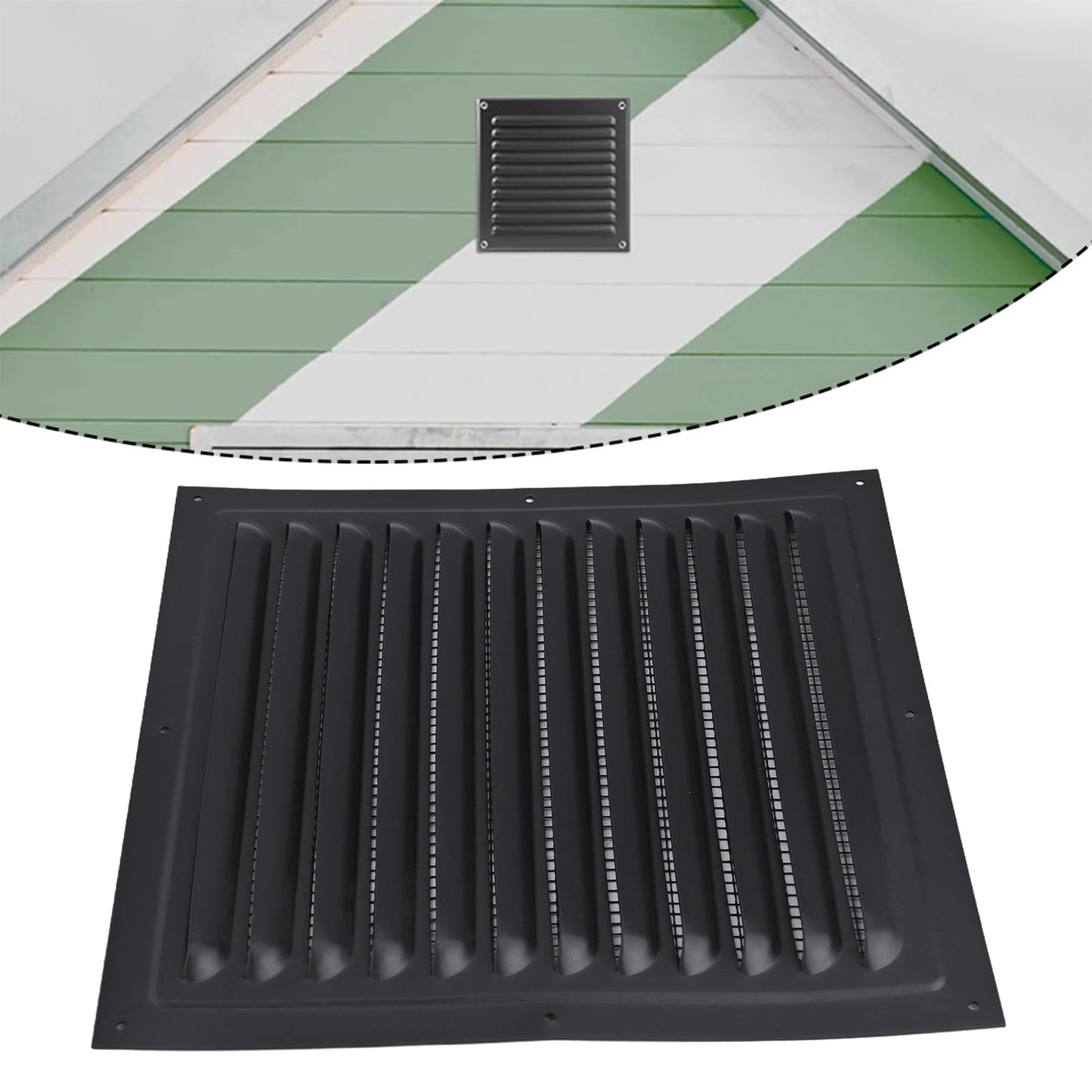 Air Ventilation Cover Louver Vent Grille Cover Square Ducting Ceiling Ventilation Grill Cover Heating Cooling Vent Exterior