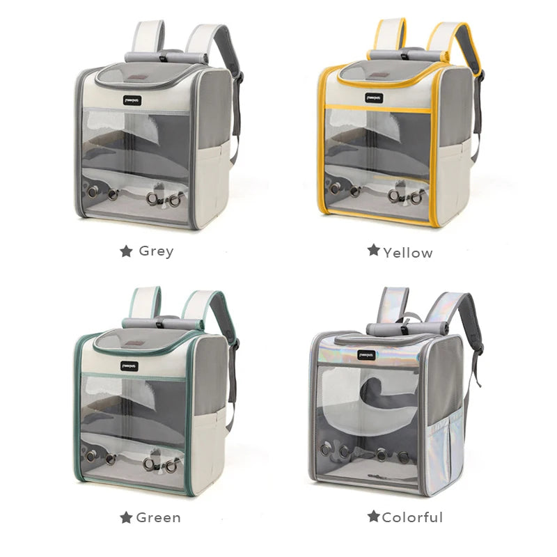 Outdoor Portable Cat Backpack Large Capacity Cat Carrier Bag Comfortable Pet Bag for Dogs Cats Ventilated Design Kitten Backpack