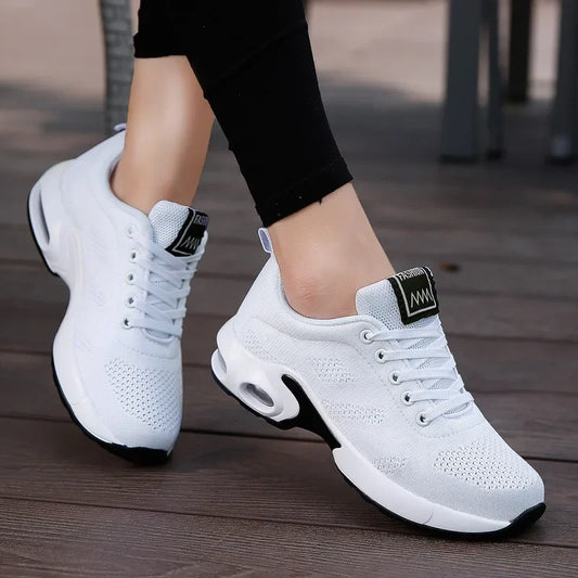 White Sports Shoes Women Running Shoes Breathable Casual Shoes Outdoor Light Weight  Casual Walking Sneakers for Wamen