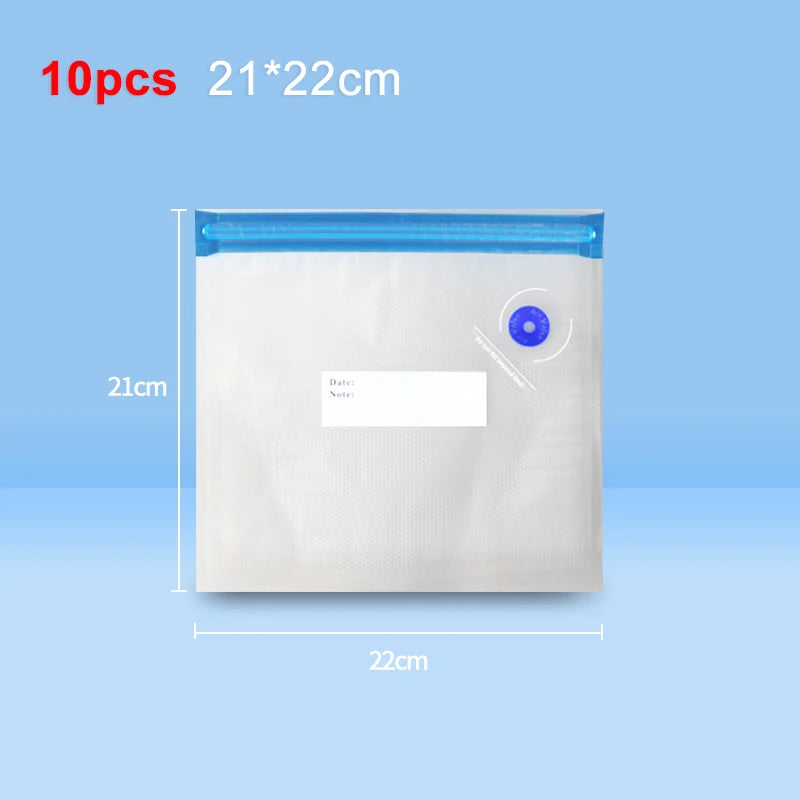 Electric Air Pump Handheld Automatic Air Pump Food Fresh-Keeping Rechargeable Vacuum Sealer with BPA-Free Vacuum Packaging Bag