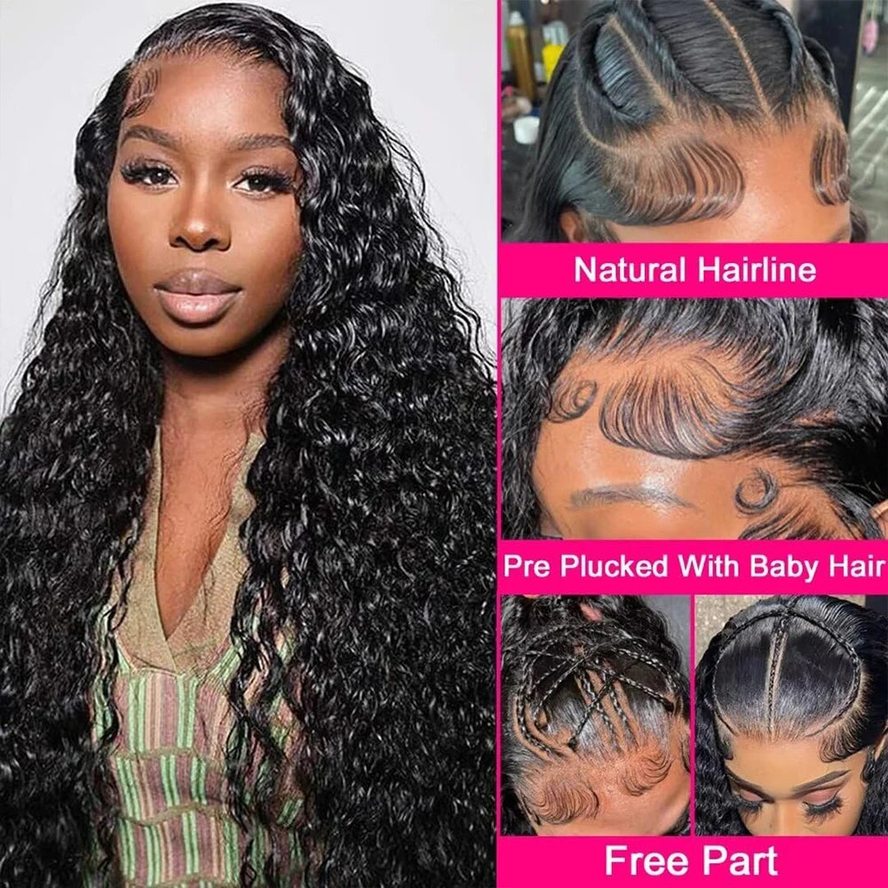 360 Full Lace Wig Human Hair Pre Plucked 250 Density Human Hair Wigs Body Wave 13x6 HD Lace Frontal Wig Glueless Wig  human hair