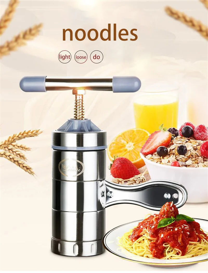 Household Manual Noodle Maker Stainless Steel Fresh Pasta Machine Small Noodle Press Pasta Roller Machine Kitchen Tools