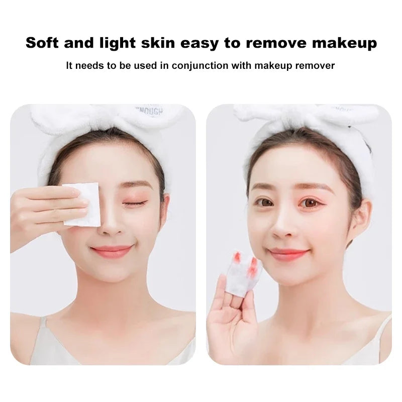 220pcs/bag Disposable Double-sided Makeup Cottons Makeup Remover Cotton Pads Portable Facial Cleaning Cotton Pad Skin Care Tool