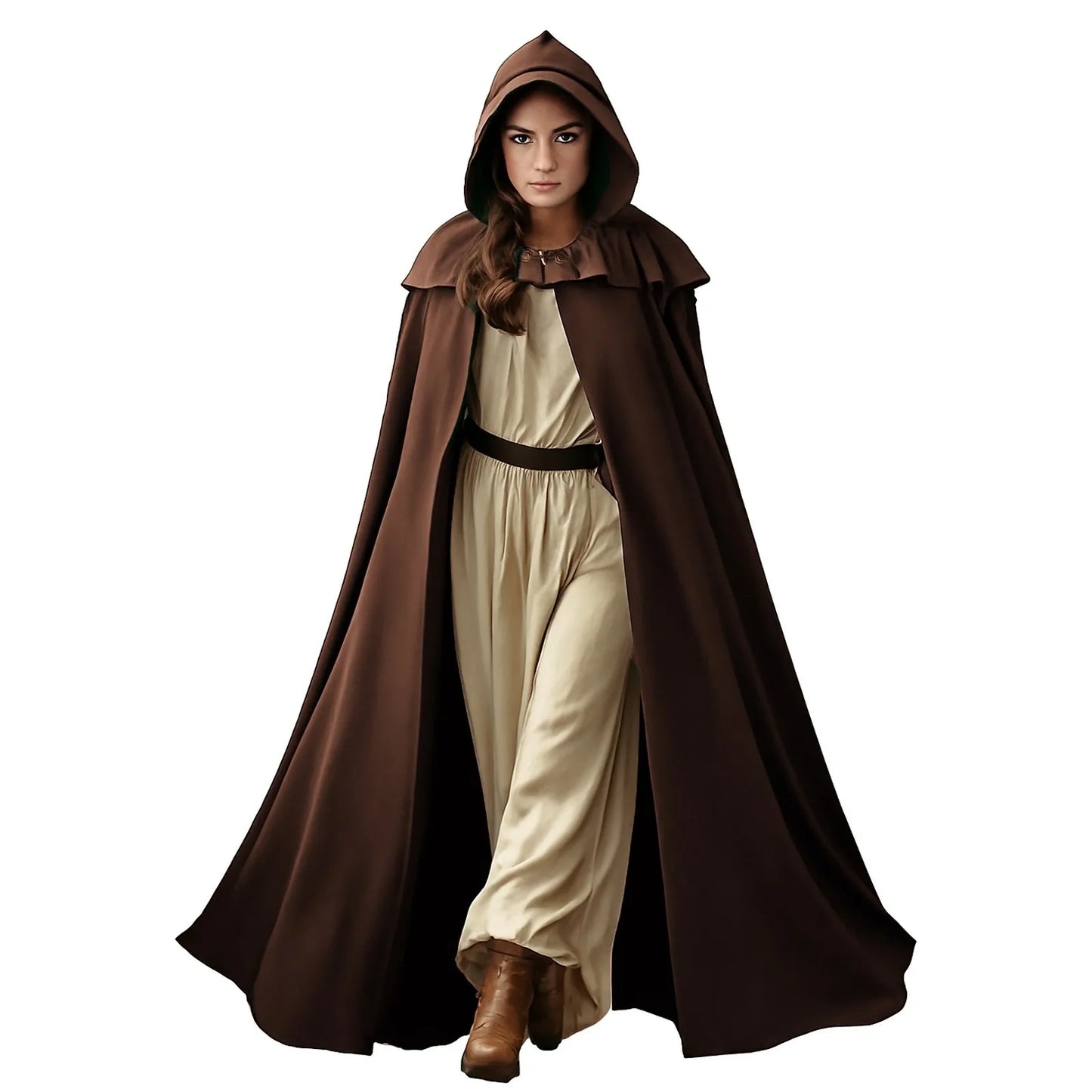 Halloween Hooded Capes For Adult Long Cloaks Cosplay Costumes Witch Red Black Purple Green Grim Reaper Cape For Women Men