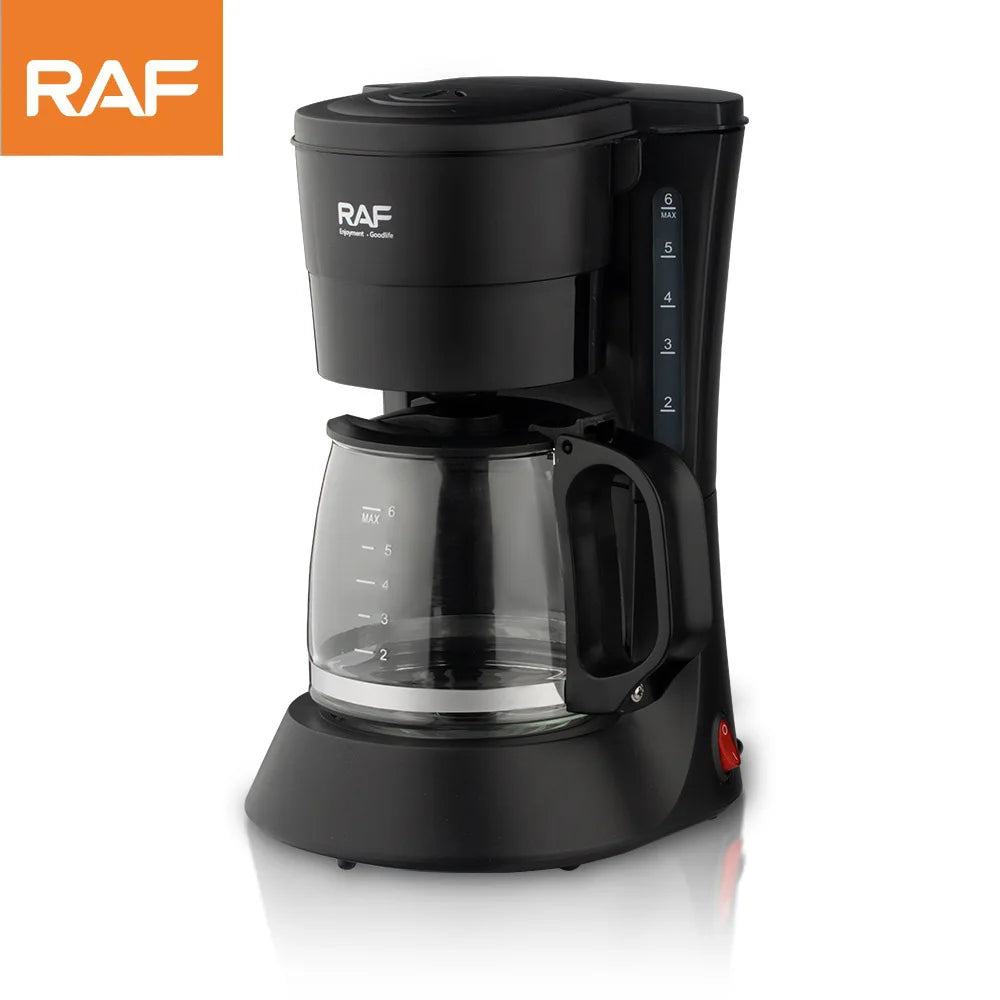 Electric Dirp Coffee Machine 600W Automatic American Drip Type, 600ML Coffee Machine American Milk Tea Machine Coffee Pot