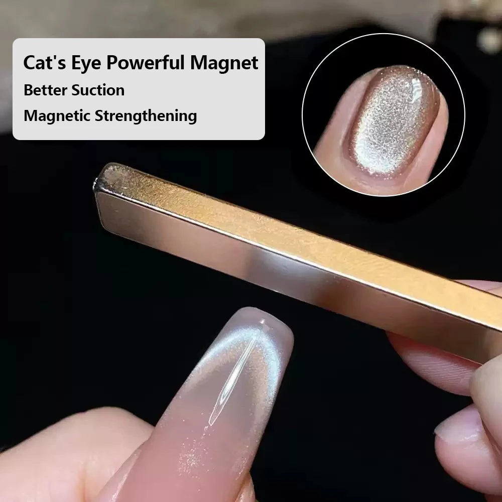 Salon Cat's Eye Gel Nail Polish 3D Dual Head Magnetic Stick for Painted Nails Art Design Nail Art Tools 60x10x3mm