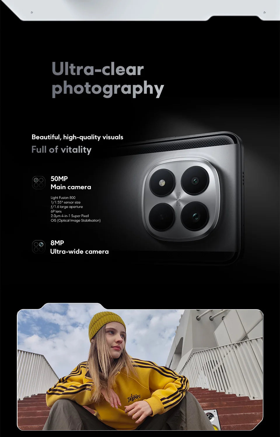 Mobile Phones POCO M8 Pro 5G Global Version Snapdragon 7s Gen 4 6.83' 1.5K 120Hz Display 6500mAh Battery 100W NFC