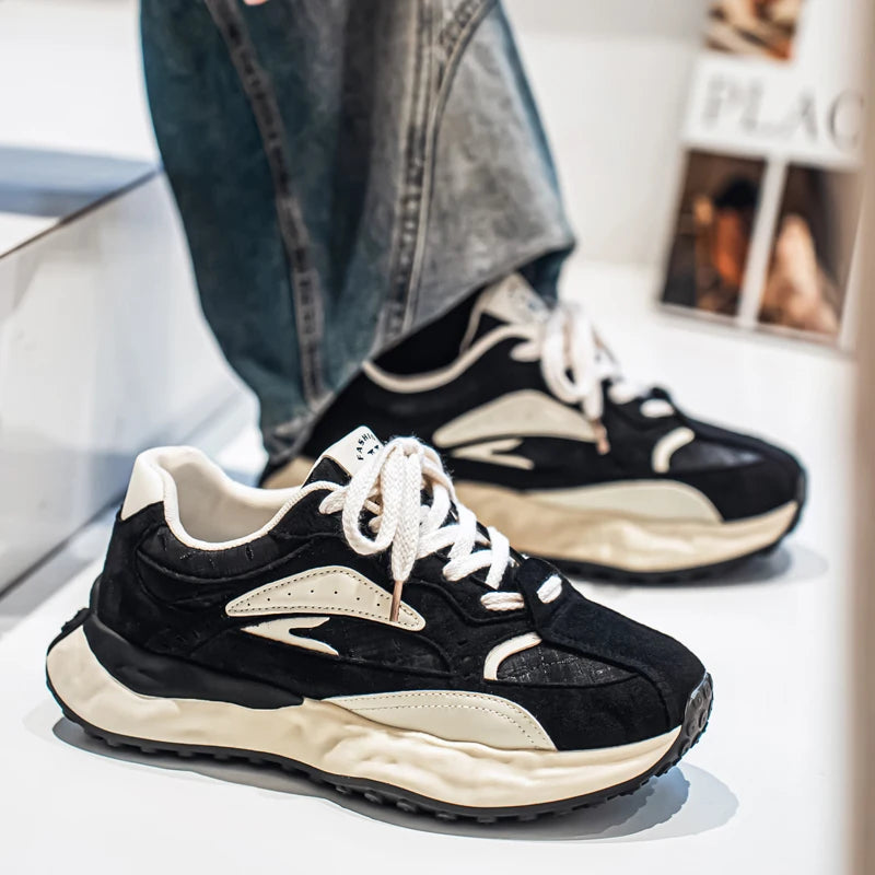 New Arrival Men's Casual Shoes PU Leather Sneakers Comfortable Tenis Masculino Outdoor Male Treking Footwear Travel Skate Shoes