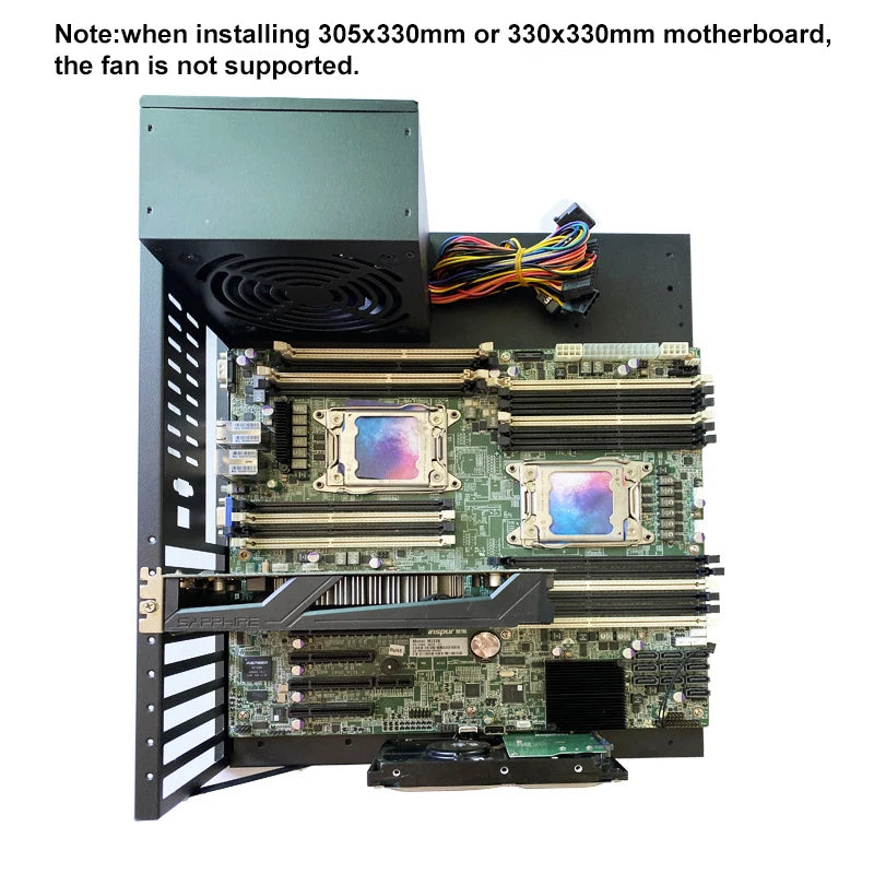 DIY PC Test Bench Open Chassis Rack for ATX/M-ATX/ITX Motherboards Solid Open Air Simple Rack DIY Computer Case Easy to Assemble