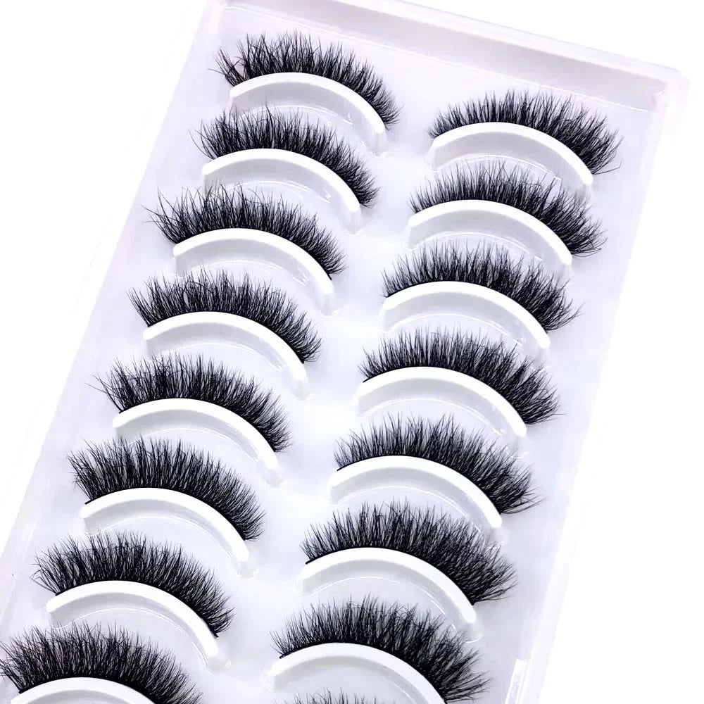 33 Style 10/50/100 Boxes 10Pairs Natural 3D Mink False Eyelashes Makeup Fake Eye Lashes Faux Cils Make Up Beauty Tools Wholesale
