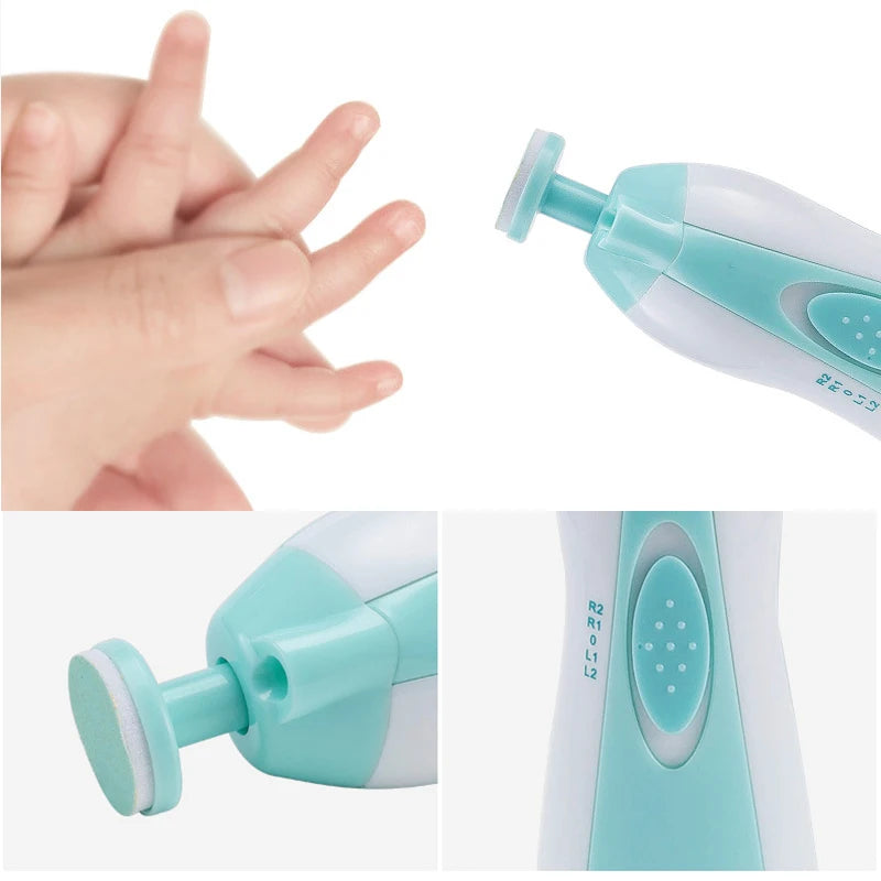 New Baby Nail Grinder Electric Six-in-One Multi-Head Anti-Scratch Child Anti-Flesh Nail Clippers and Nail Trimming Set