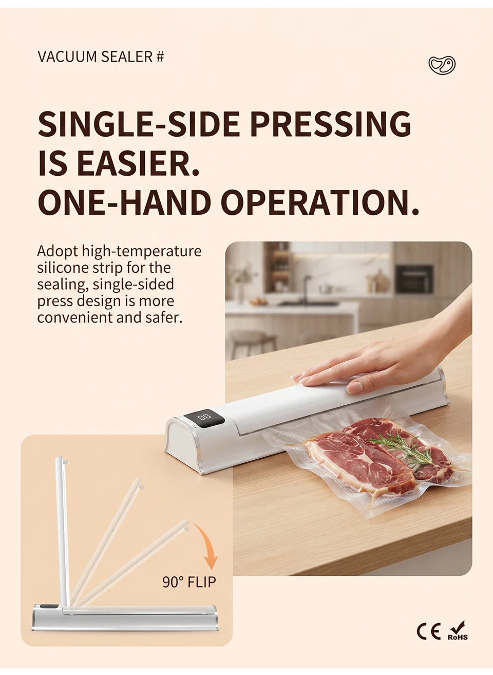 Portable Vacuum Sealer for Food Kitchen Gadgets Degasser Home Appliance Compressor Plastic Bag Sealer Vacuum Packaging Machine