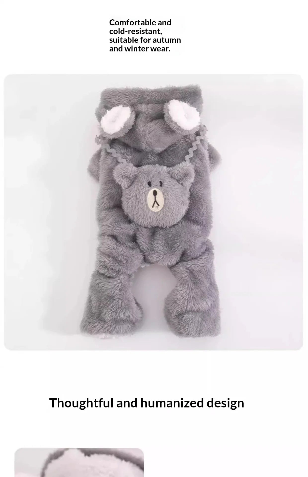 Dog Clothes Winter Autumn Warm Four Legged Fleece Lined Thickened Outfits for Cats Golden Gradient Ragdoll Small To Medium Dogs