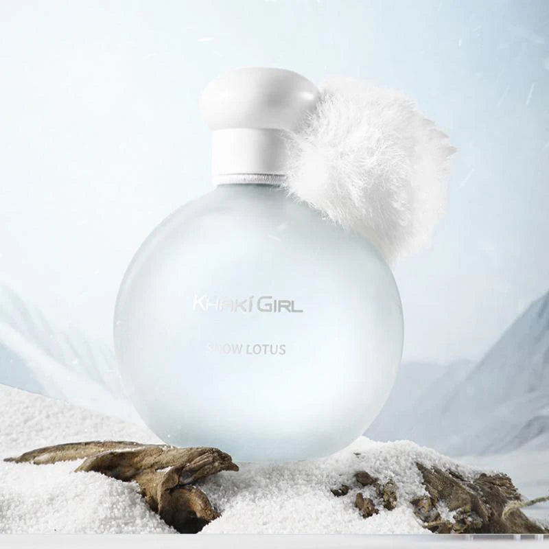 Snow Lotus Eau De Parfum For Women Oriental Floral Fragrance Long-lasting Elegant Scent 50ml Pom-pom Design Perfume For Gifting