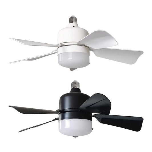 Remote Control Socket Fan Light With Dimmable LED And 3 Speeds For Small Spaces Bedrooms Kitchens Easy Installation