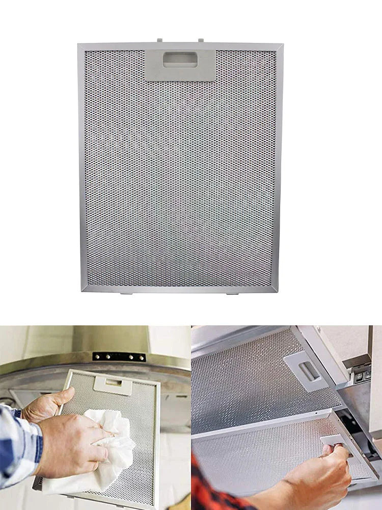 Range Hood Filter Cooker Hood Grease Filter Kitchen Extractor Ventilation Aluminium Aspirator Filter Mesh Replacement 30*26cm