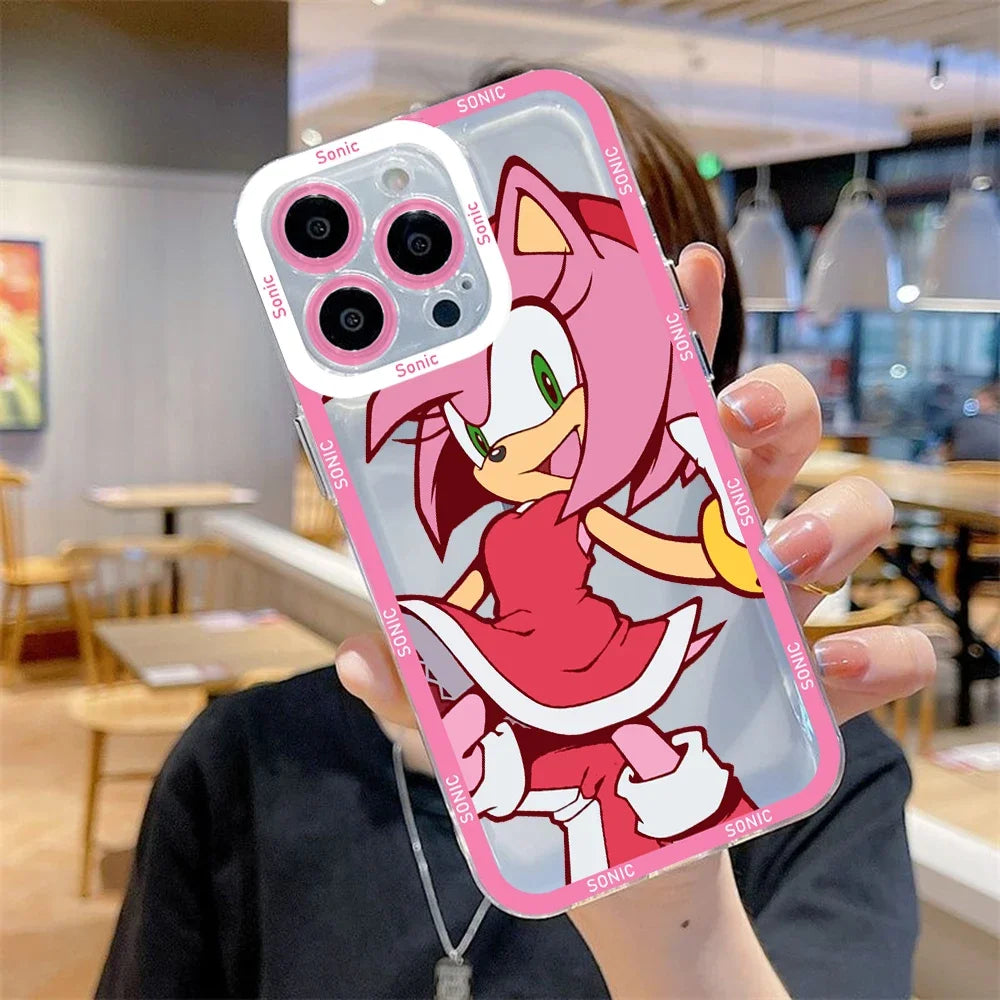 Cartoon Cute Game Phone Case For iPhone 17e 17 16e 16 15 14 13 12 11 Mini Air Pro Max X XR XSMax Plus S-S-Sonics Soft Back Cover