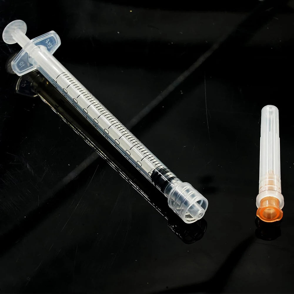50Pcs 1ml Luer Lock Syringe, Suitable for Pet and Farm Animal Industry, Laboratory Dispensing, Manual DIY Multi-Purpose