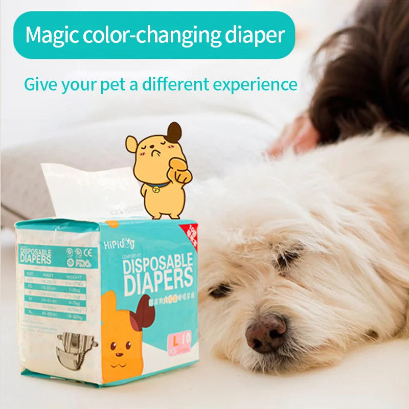 Super Absorption Female Dog Diaper Pet Menstrual Physiological Pants Leakproof Nappies Pants Breathable Puppy Short Dog Supplies