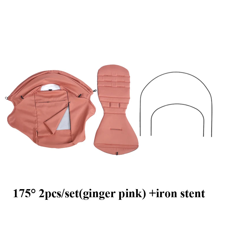 175° Stroller Hood&Seat Liner For Babyzen Yoyo Canopy Cover Cushion Fit YOYO2/YOYA Pram Sunshade 1:1 Fabric Stroller Accessories