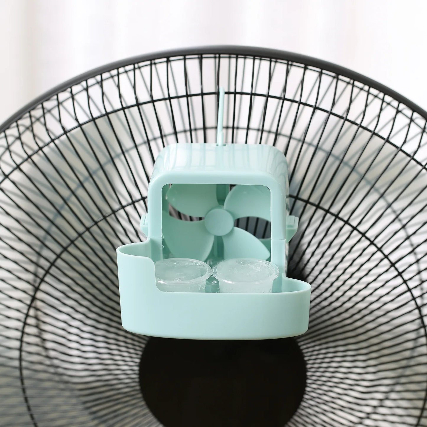 C2 Clip-On Ice Cooling Fan, Portable Air Cooler for Summer-Desk Camping Outdoor Essentials, Personal Evaporative Air Conditioner