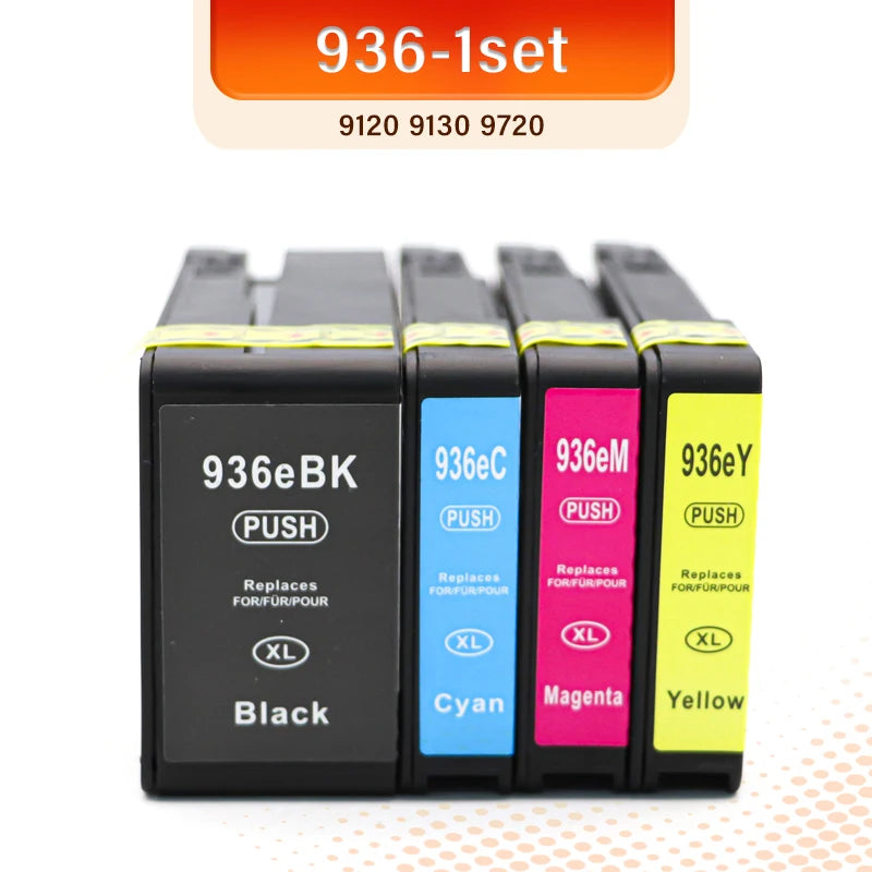 Suitable for daily use 936 937 938 ink cartridges，for HP Officejet pro 9110b 9120 9130 9720 9730 4S6X3A 4S6X0A printer 936e