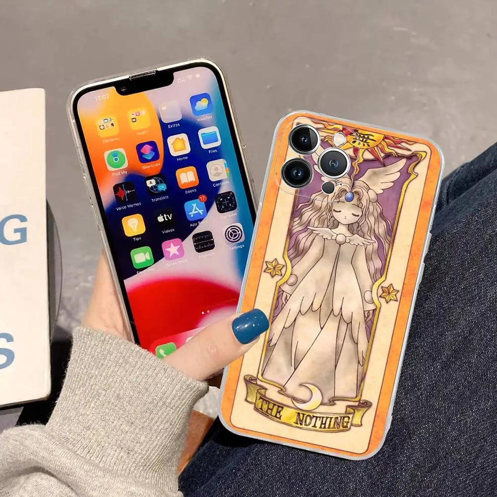 Card Captor Sakura Cartoon Phone Case Phone Case For IPhone 17 16 15 Plus 14 13 Mini 12 11 Pro Max Soft Shell Cover