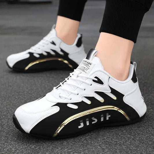Luxury Men's Sneakers High Quality Leather Casual Shoes for Men Fashion All-match Sport Shoes Platform Comfor Men Running Shoes