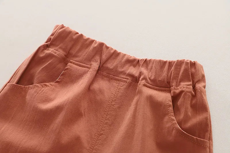 Toddler Summer 1st Birthday Boy Outfit 2024 Korean Style Striped Turn-down Collar Short Sleeve Shirts + Shorts Boys Clothes Sets